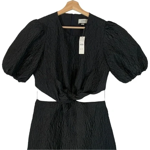 J.Crew Cutout Textured Organza Midi Dress Size 6 - Picture 7 of 10